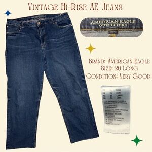 American Eagle Vintage Hi-Rise Blue Jeans